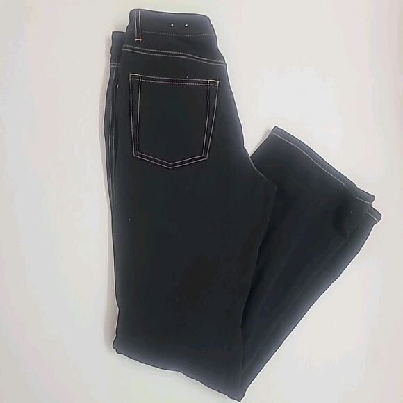 Womens Jeans Black Coldwater Creek 6P Straight Leg Natural Fit Mid Rise - Picture 2 of 11